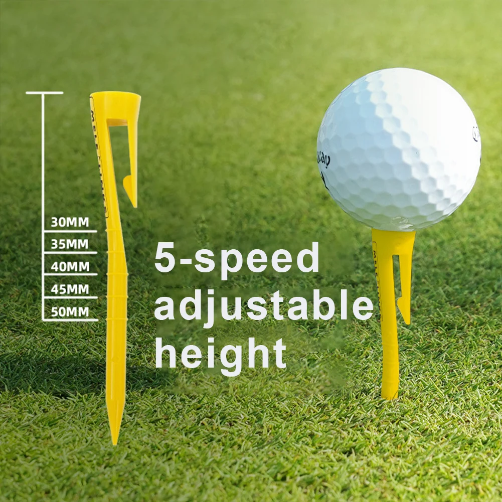 Soporte para pelotas de Golf, camisetas de plástico portátiles, camisetas de bolsillo de altura ajustable, accesorios de práctica de Golf, regalos para golfistas, 10 Uds.