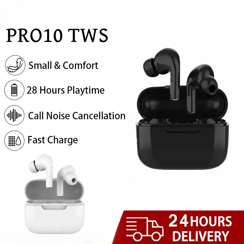 PRO10 Original Wireless earphones Dual In Ear headphones Ultra Long Standby Running Bass Sport earburd music headset with Mic