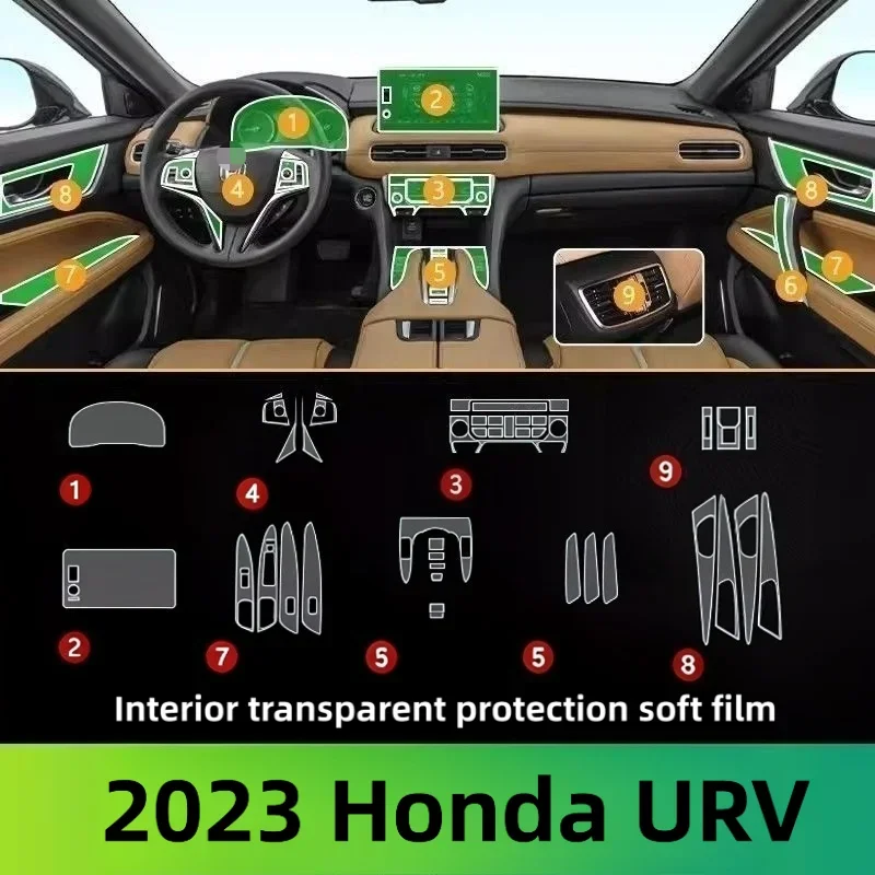 For 2023 Honda URV dedicated interior film center console film screen protector transparent film car modification 2