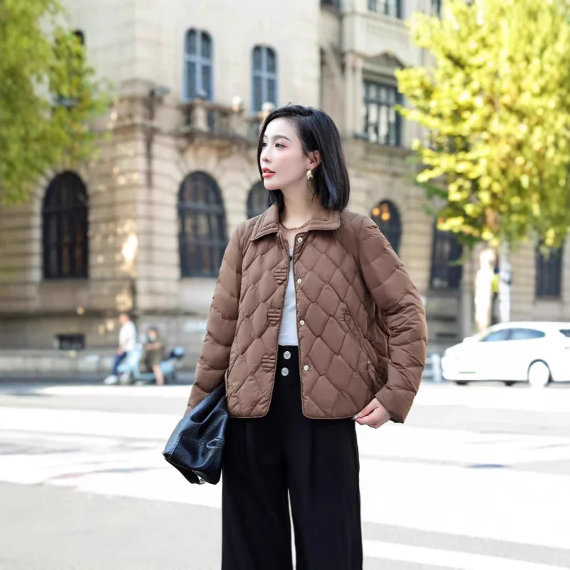 

Lightweight Down Jacket for Women 2025 New Arrival Winter Elegant Fashionable Chic Commuter Versatile Outerwear Trendy