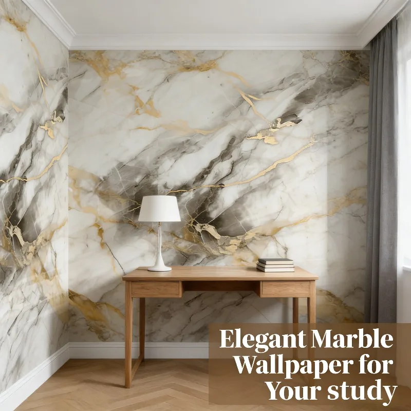 

Wall Covering for Hallway Ceiling Kitchen Marble Wallpaper Self-Adhesive Foam Wall Panel Sticker for Quick Home Upgrad Makeover