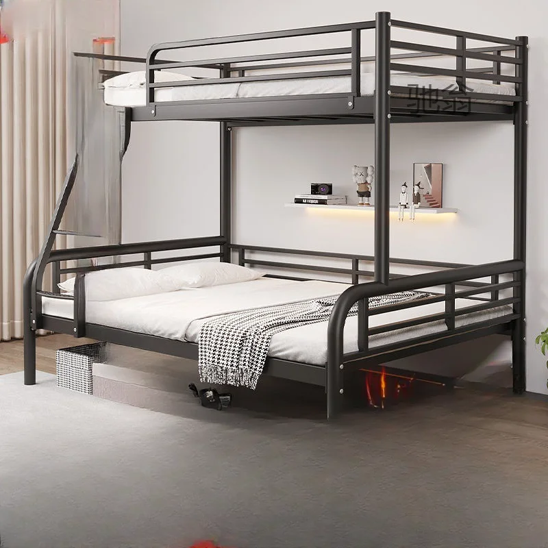 Upper and lower bunk mother bed Double bunk Children\'s student dormitory High and low Adult Household iron