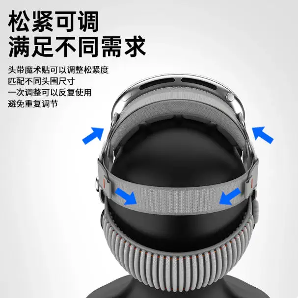 من أجل Apple Vision Pro يرتدي عصابة رأس خفيفة الوزن ومريحة ومتوازنة لتخفيف الضغط