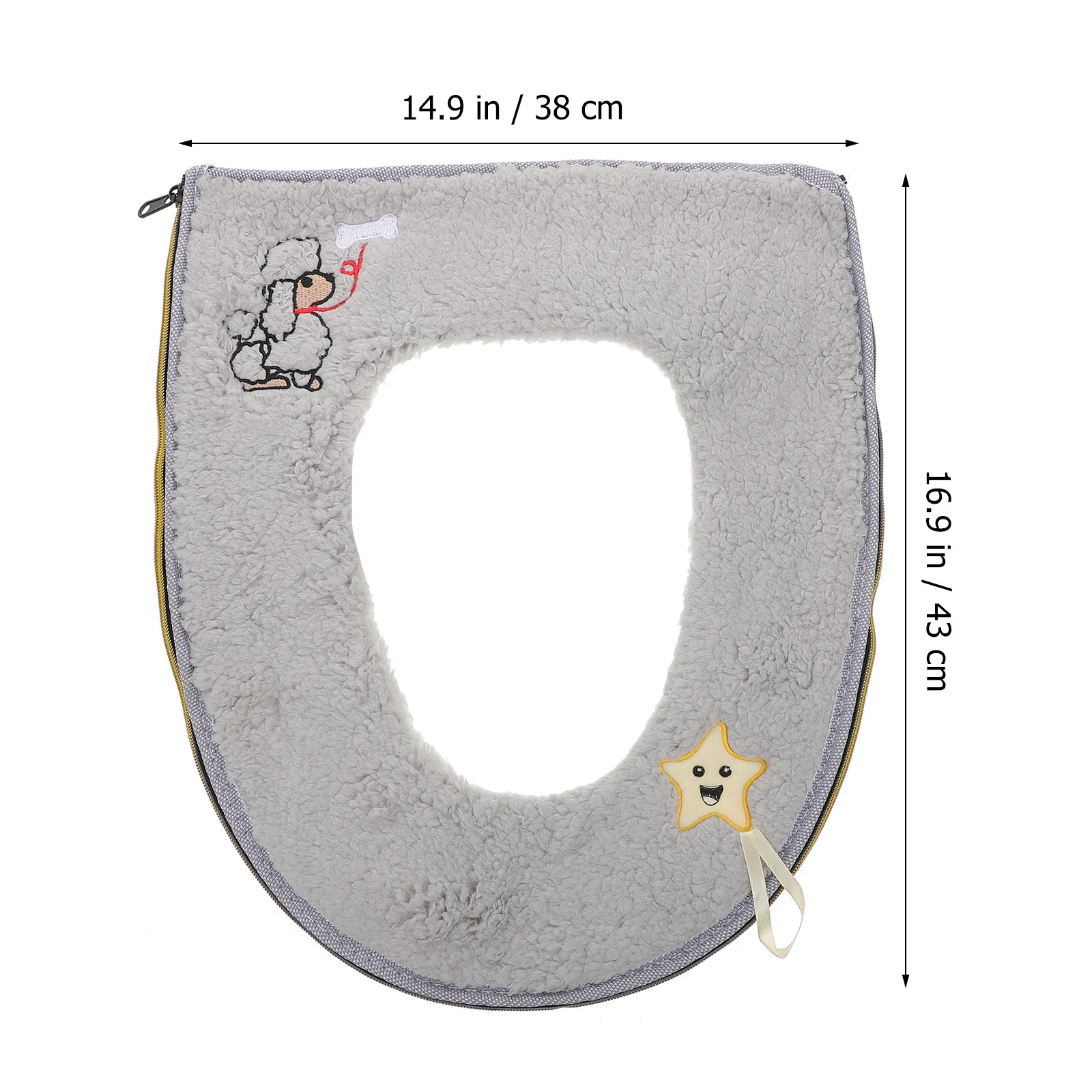 

1Pcs Thickened Warm Toilet Seat Cushion Cashmere Sticky Button Design Soft Comfortable Detachable for Home Hotel Warm