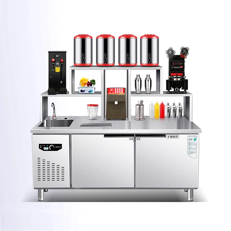 

Commercial Automatic Bubble Tea Counter / Popping Boba Machine / Milk Tea Making Machine Provided Food Cooking Machine 100 1.5KW