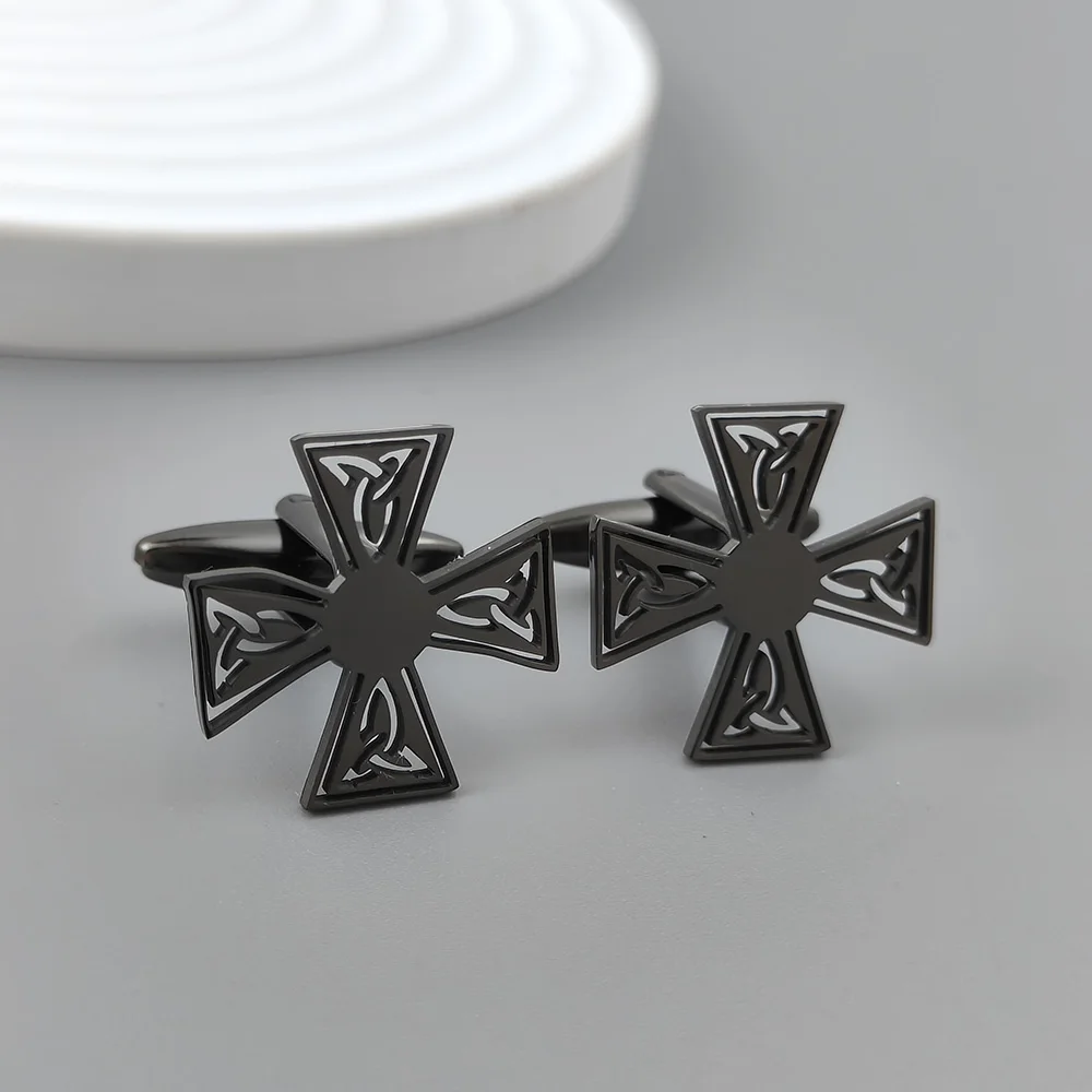 Viking warrior Celtic men\'s cufflink shirt, fashionable matching, stainless steel high-quality birthday gift, formal wear