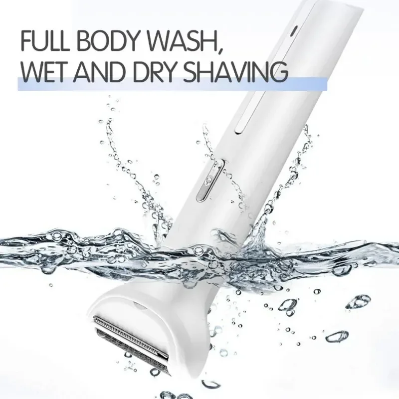 Depilação facial indolor 5 em 1, navalha elétrica para mulheres recarregável e portátil aparador de sobrancelha aparador de biquíni removedor de pelos