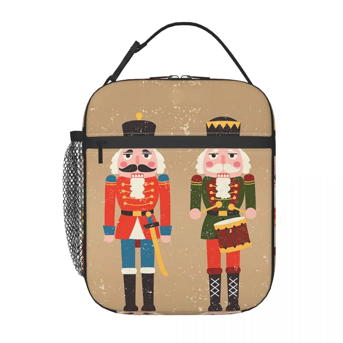 Nutcrackers Soldier King Drummer Portable Lunch Boxes Multifunction Christmas Nutcracker Thermal Cooler Food Insulated Lunch Bag