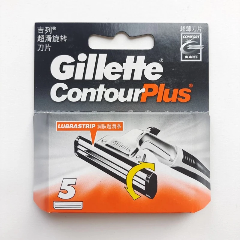 Gillette ContourPlus Razor Heads Piovting Head Twin Blades with New Improved Lubricating Strip For ContourPlus Vector 2 FEIYING