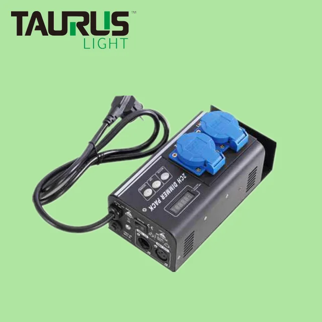 

2 Channel Digital Dmx Dimmer Pack 3 Pin Male XLR Ssocket for DMX Input