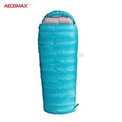 AEGISMAX KID Outdoor Winter 16℉~27℉ Child Sleeping Bag FP800 Thicken Soft 95%White Goose Down Waterproof Camping Sleeping Bags