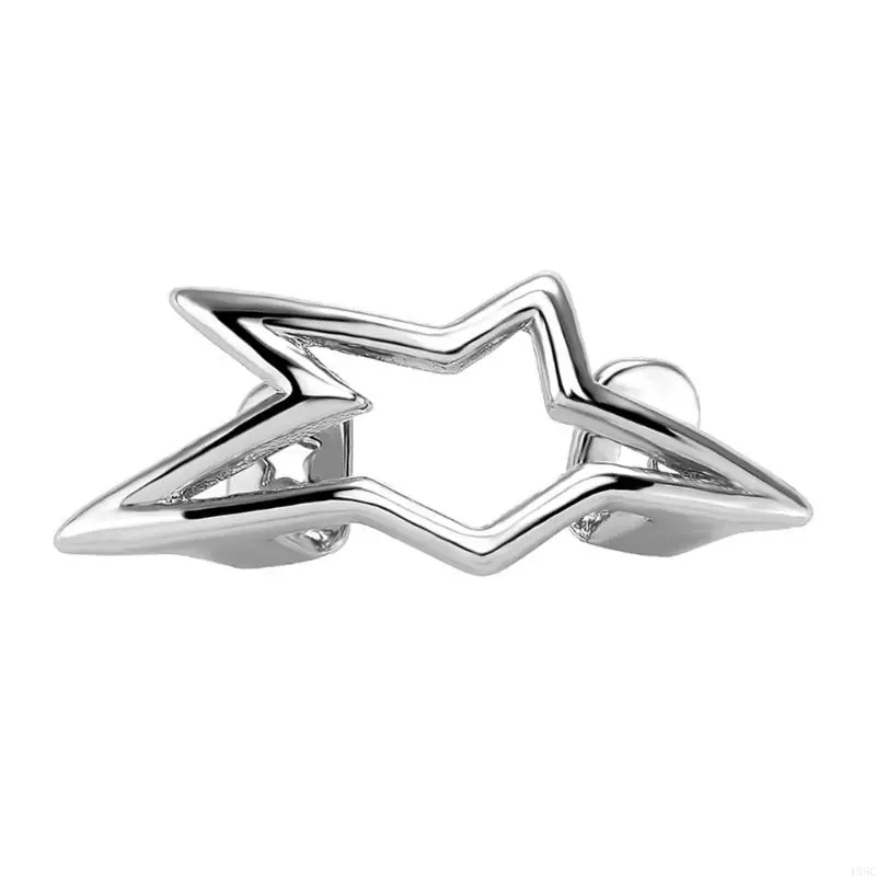 195C Hollow Star Grillzs Teeth Jewelry Smooth Copper Crafted Hip Hop Styles