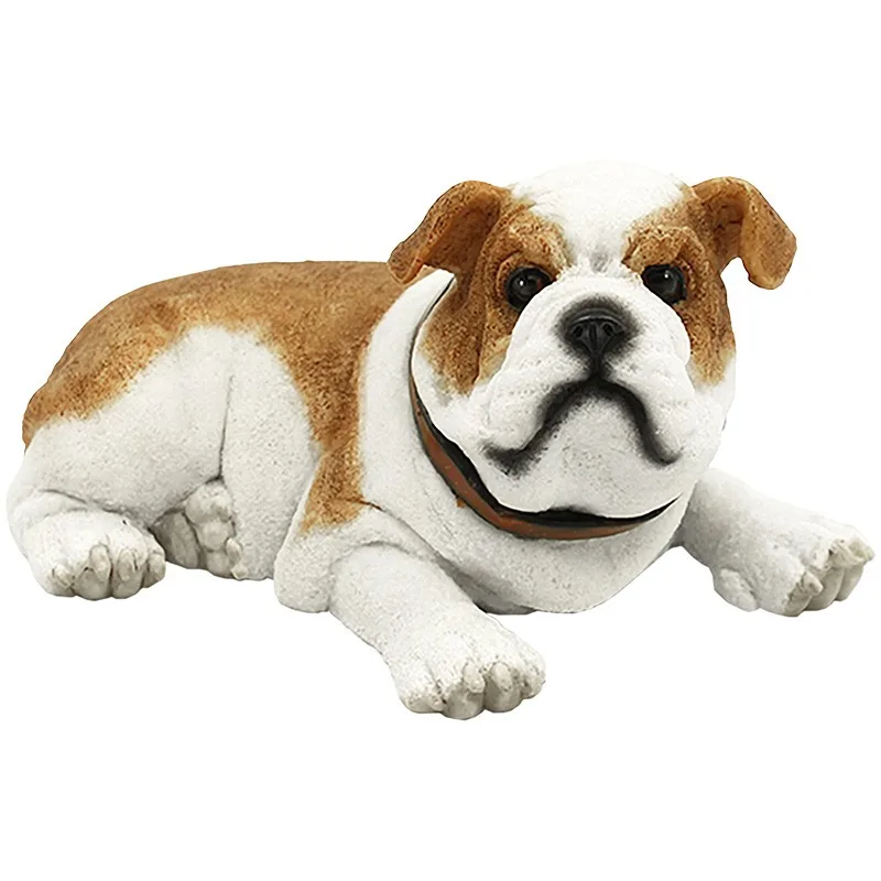 

British Dou Dog Model Simulation British Bulldog Figure Car Ornament British Bull Tiger Dog Toy