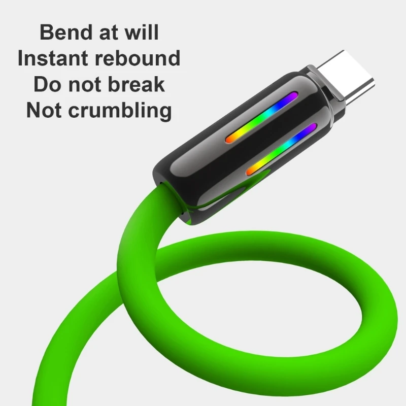 Y1UB Fast Speed 100W 240W Type C Colorful Fast Charging Data Cable for Home Office Travel