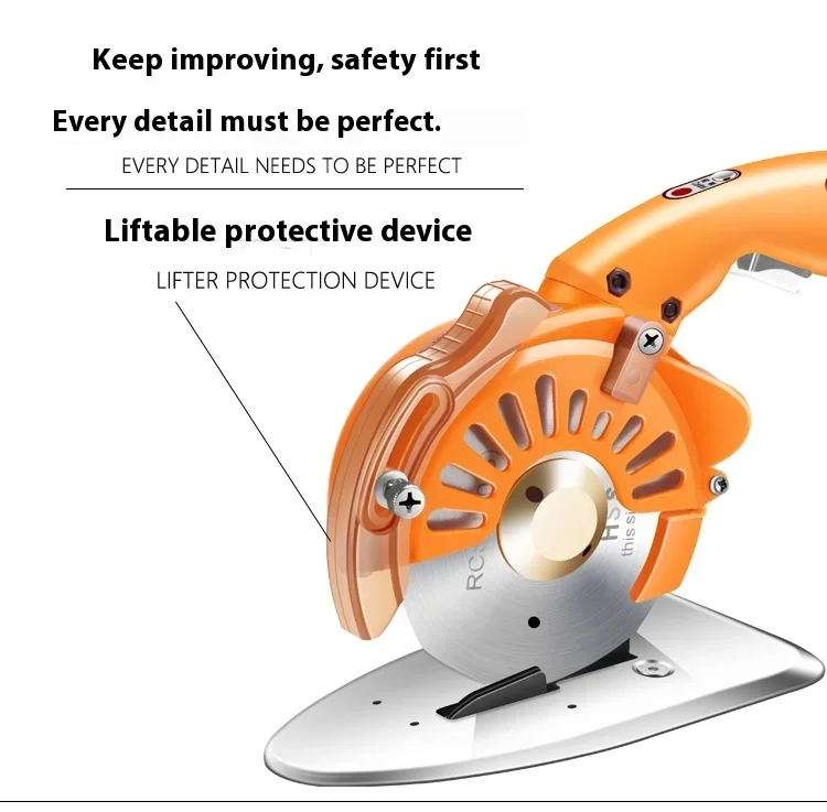 Industrielle Elektrische Schere Handheld Runde Klinge 220V Schneiden Tuch Maschine Stille Servo Direkt Antrieb Elektrische Runde Messer – Detail 16