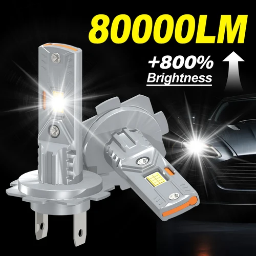 2 uds H1 H7 bombillas de faros LED H4 H11 HB3 HB4 9005 9006 H9 H8 Mini 80000LM 6000K CSP faros de coche 300W lámpara LED de automóvil 12Vs