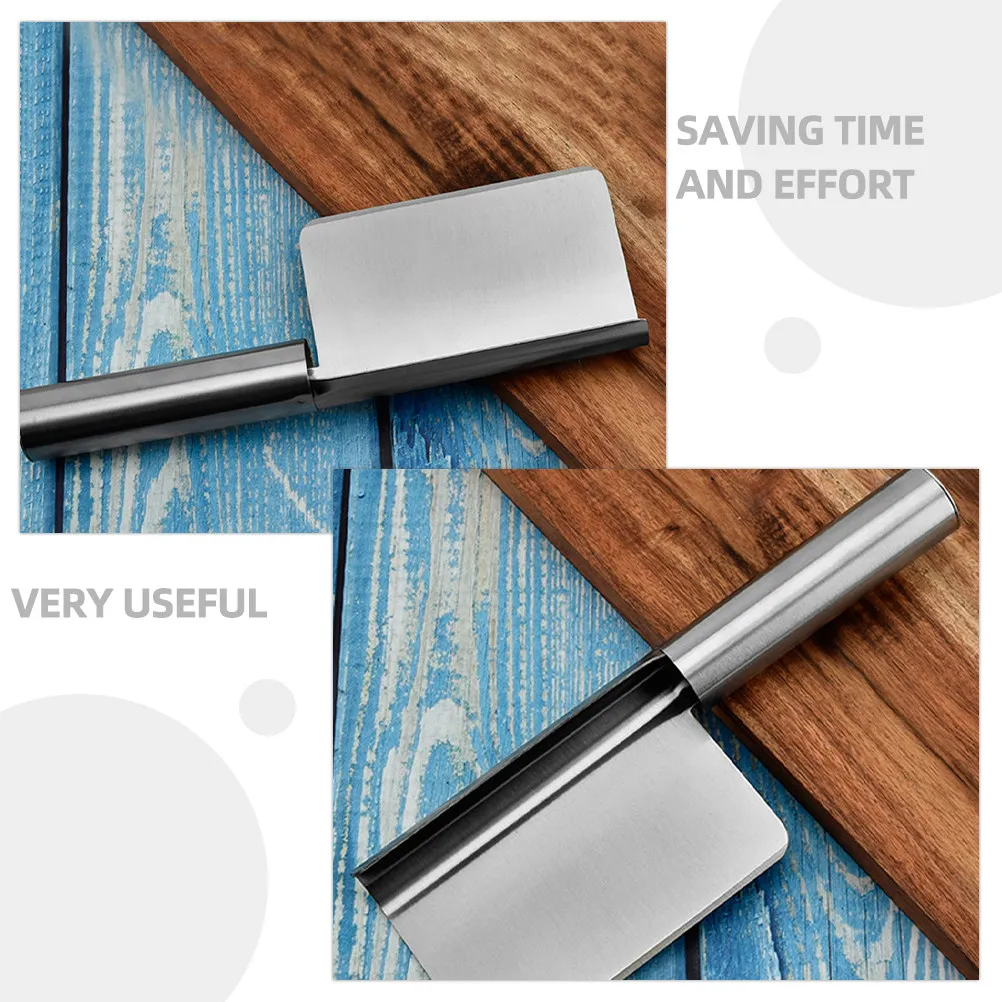 2Pcs Manual Stainless Steel Crumb Scraper Restaurant Bread Scraper Tabletop Crumb Sweeper Kitchen Dining Table Cleaner