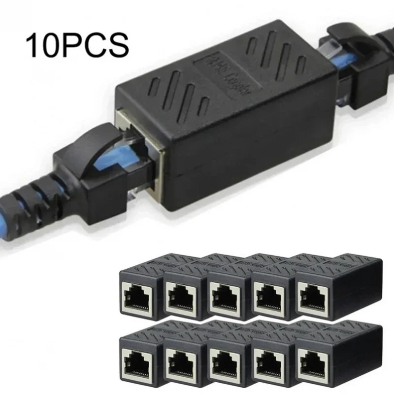 

RJ45 Coupler Extender Connector Cat 5 Cat6 Cat6a Ethernet To Female PC Hardware Adapters Ethernet Cable