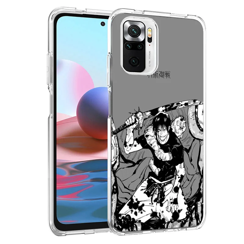 JujuKaisen Fushiguro Toji Cover Phone Case For Xiaomi Redmi 12C 12 10C 10 9C 9 10A 9A 8A 9T 7A 7 6A 6 Pro K20 K40 S2 Soft Fundas