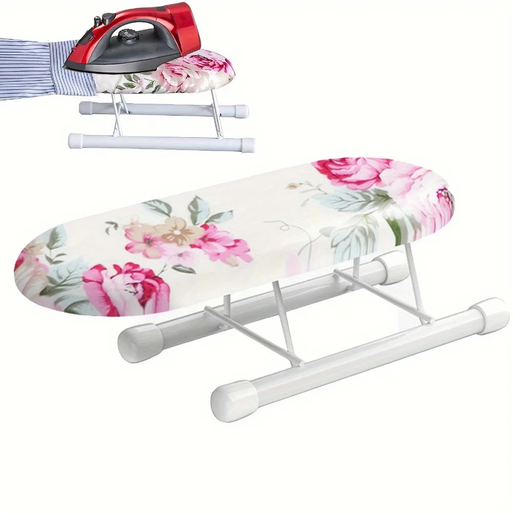 

Tabletop Ironing Board, Full Size Heat Resistant Foldable Ironing Board, Elastic Edge, Portable Mini Ironing Board Clothes