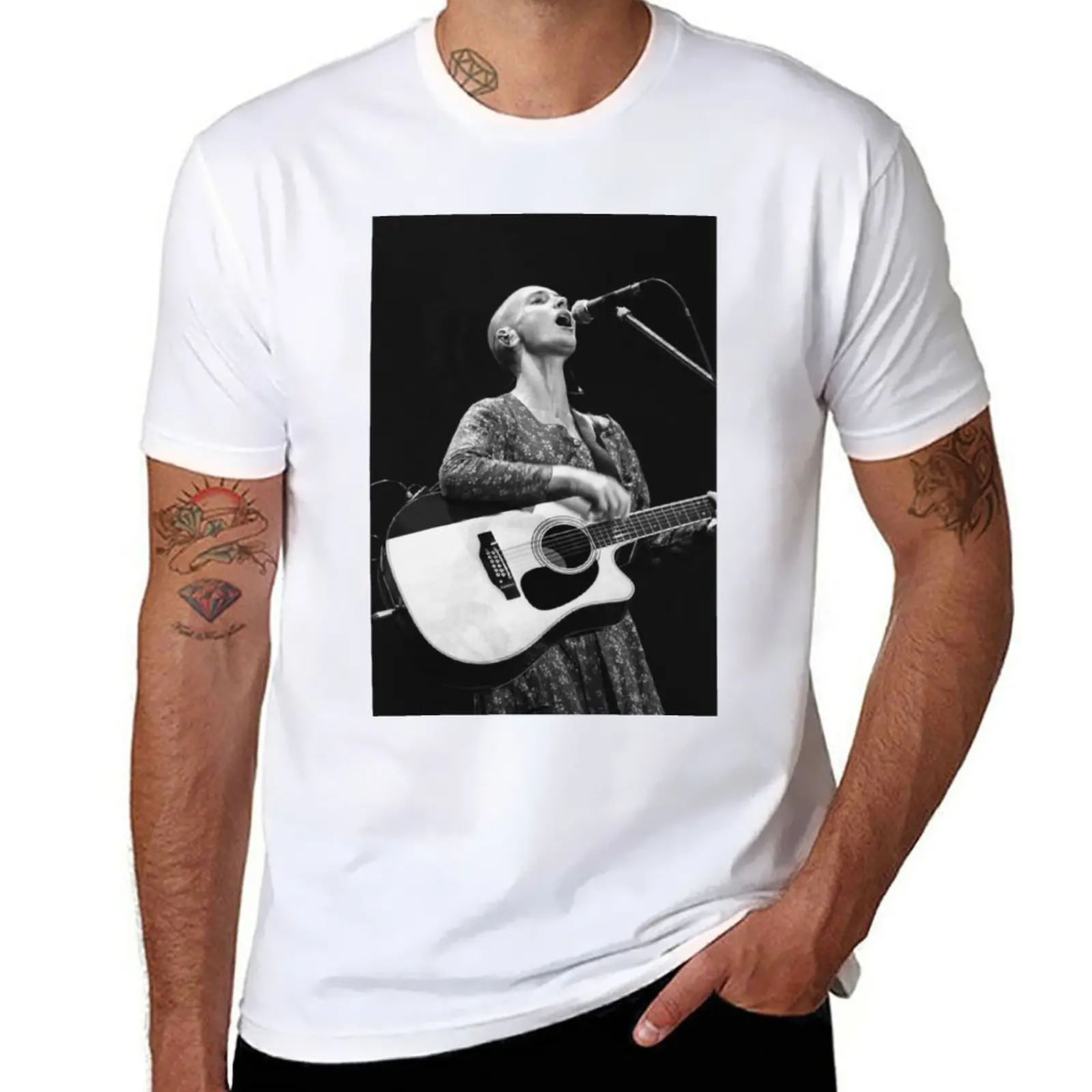 New Sinead O'Connor BW Photograph T-Shirt sports fan t-shirts summer top men clothes