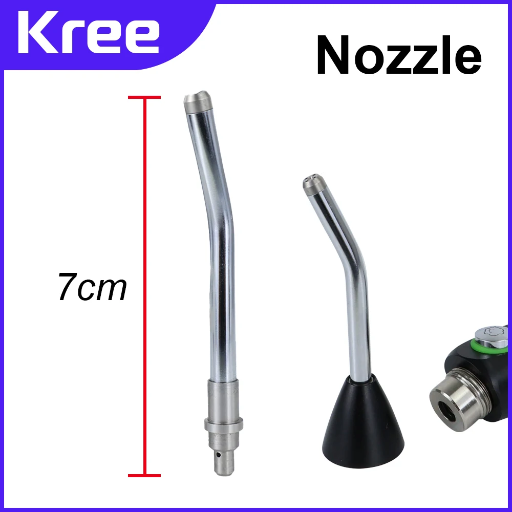 5/10Pcs Dental Air Water Triple Syringe Nozzles Tips Dentist Three Way Gun Stainless Steel Nozzle Oral Materials Accessories