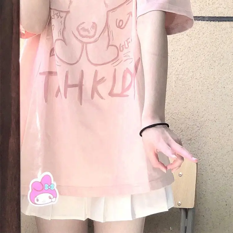  And Light Summer Outfit Women's  Skirt Set Casual Style Two-Piece Set Small Size Sweet And Salty Street Style
