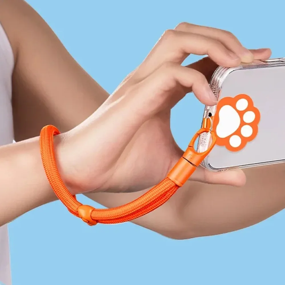 

Adjustable Cat Paw Phone Strap Hanging Rope Anti Lost Mobile Phone Lanyard Cartoon Short Phone Wrist Strap Hanging Ornaments