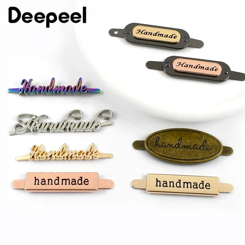 10/20Pcs 10-50mm Metal Decorative Handmade Labels Bag Tag Buckles Purse Clothing Button Clasp Hardware Accessories Sewing Trim view 5