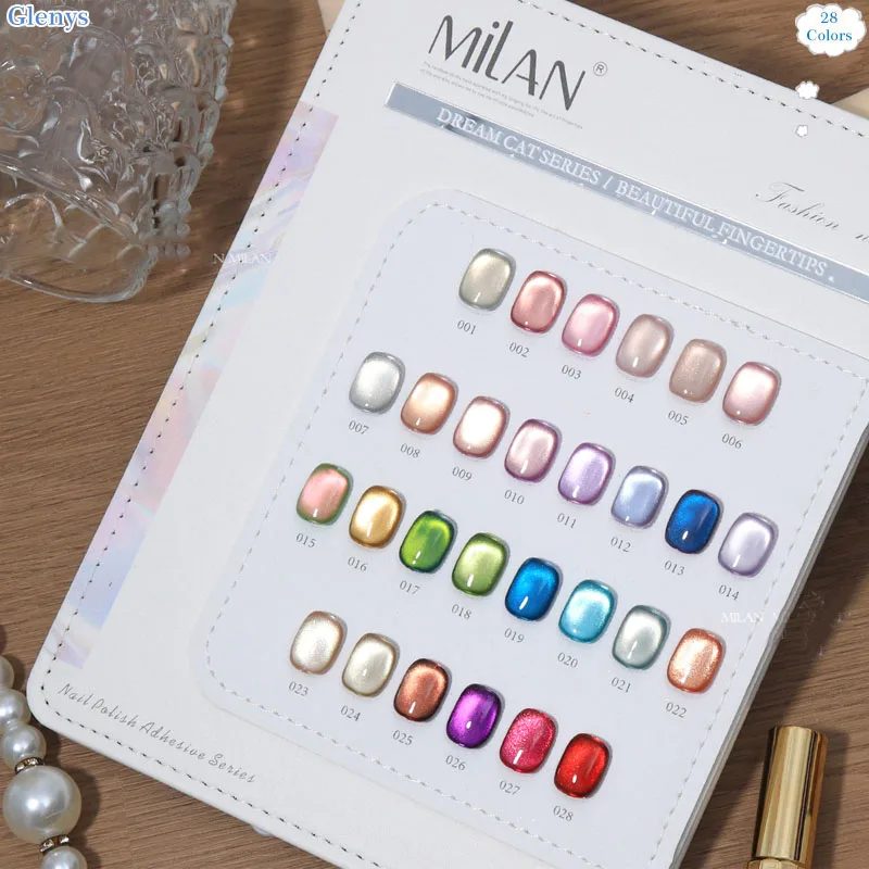 Glenys 28-Farben-Nagellack, Netzrot, beliebtes Einweichgel, superweißende Atmosphäre, Laman-Farbkarte, Nagelstudio, Klarmantel-Set