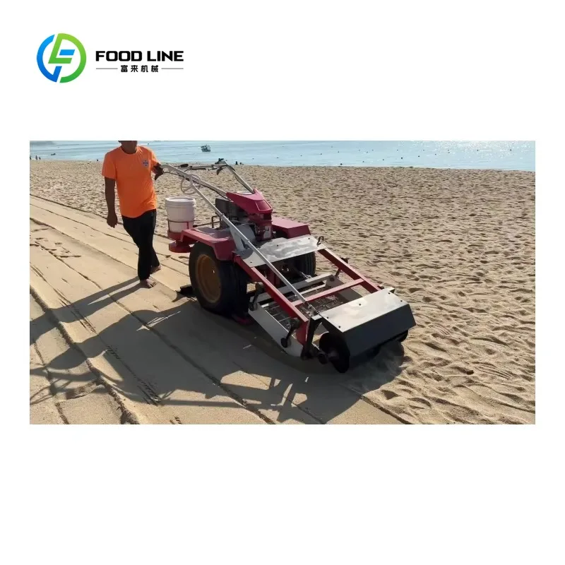 Industrial Sand Cleaner Stainless Steel Sweeper Beach Cleaning Machine Beach Cleaner Small Beach Cleaning Machines Customized