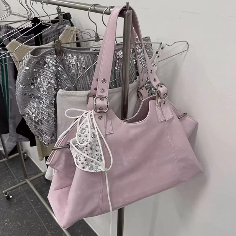

Luxury Brand Women's Tote Bag Korean Fashion Designer Shoulder Bag New High-end Handbag Simple Texture Large Capacity Casual Bag