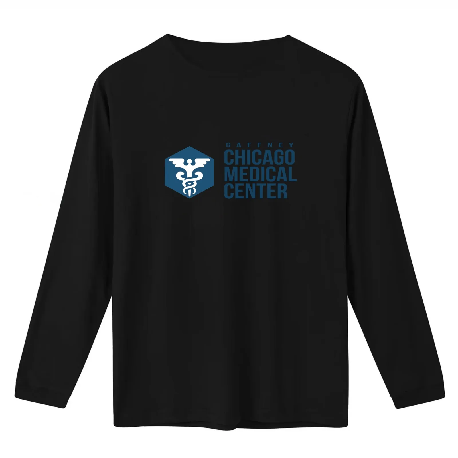 Gaffney Chicago Medical Center T-Shirt Summer Casual Cotton Tee Oversized Streetwear Tops Vintage Graphic Print 100% Cotton