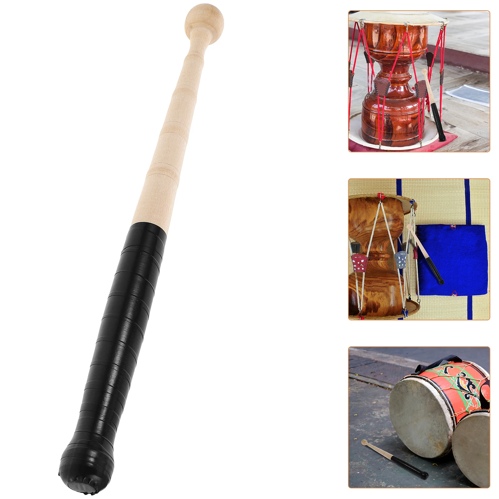

Long Drum Stick Mallets Drums Accessories Drumsticks for Instrument Hand Percussion