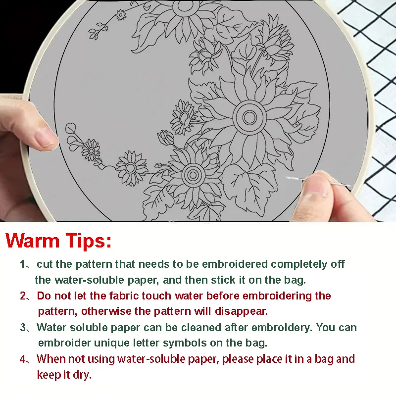 Wunderschönes Sonnenblumen-Taschen-Stickerei-Starter-Kit DIY-Set für Anfänger, zum Basteln, Malen und als Heimdekoration – Detail 6