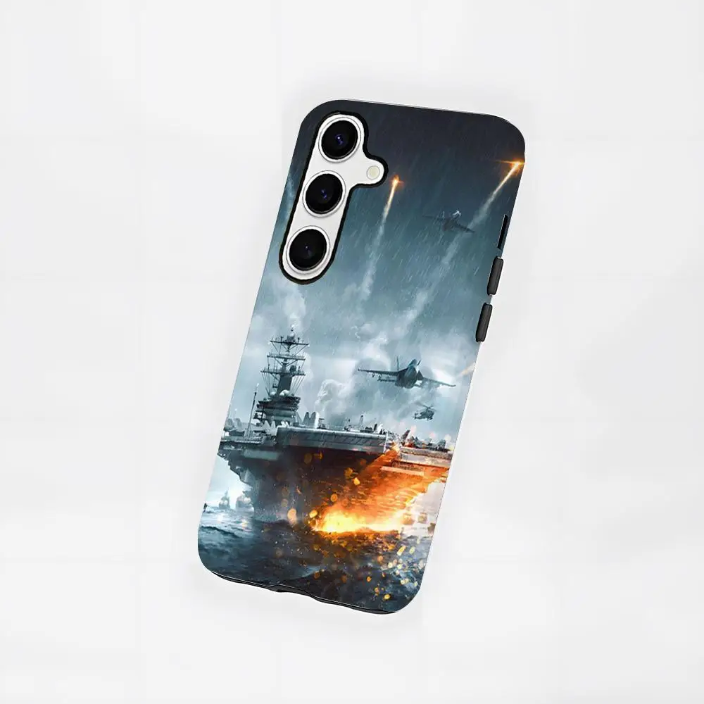 

World Of Warships Phone Case New For Samsung S25 24 FE 23 22 21 Ultra Plus A 56 36 26 16 Glossy Film Hard PC Coque