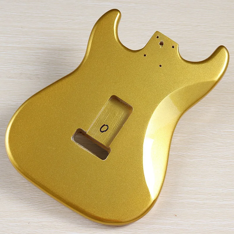 DIY Electric Guitar Body Gold Bright Single Shake, Electric Guitar Body Assembly