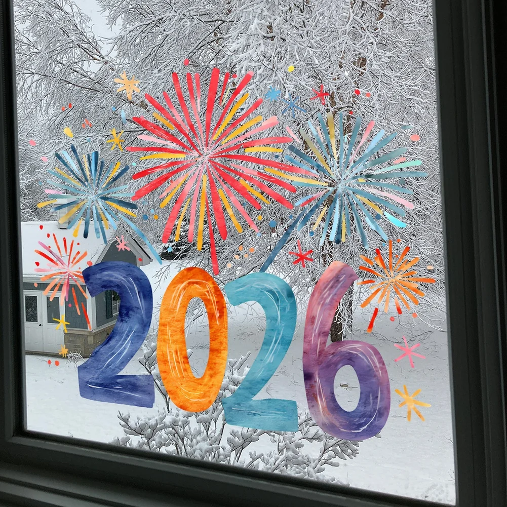 PVC Material Double Sided Window Stickers for Window and Door Decoration 30 by 30 Centimeters For Modern Style
