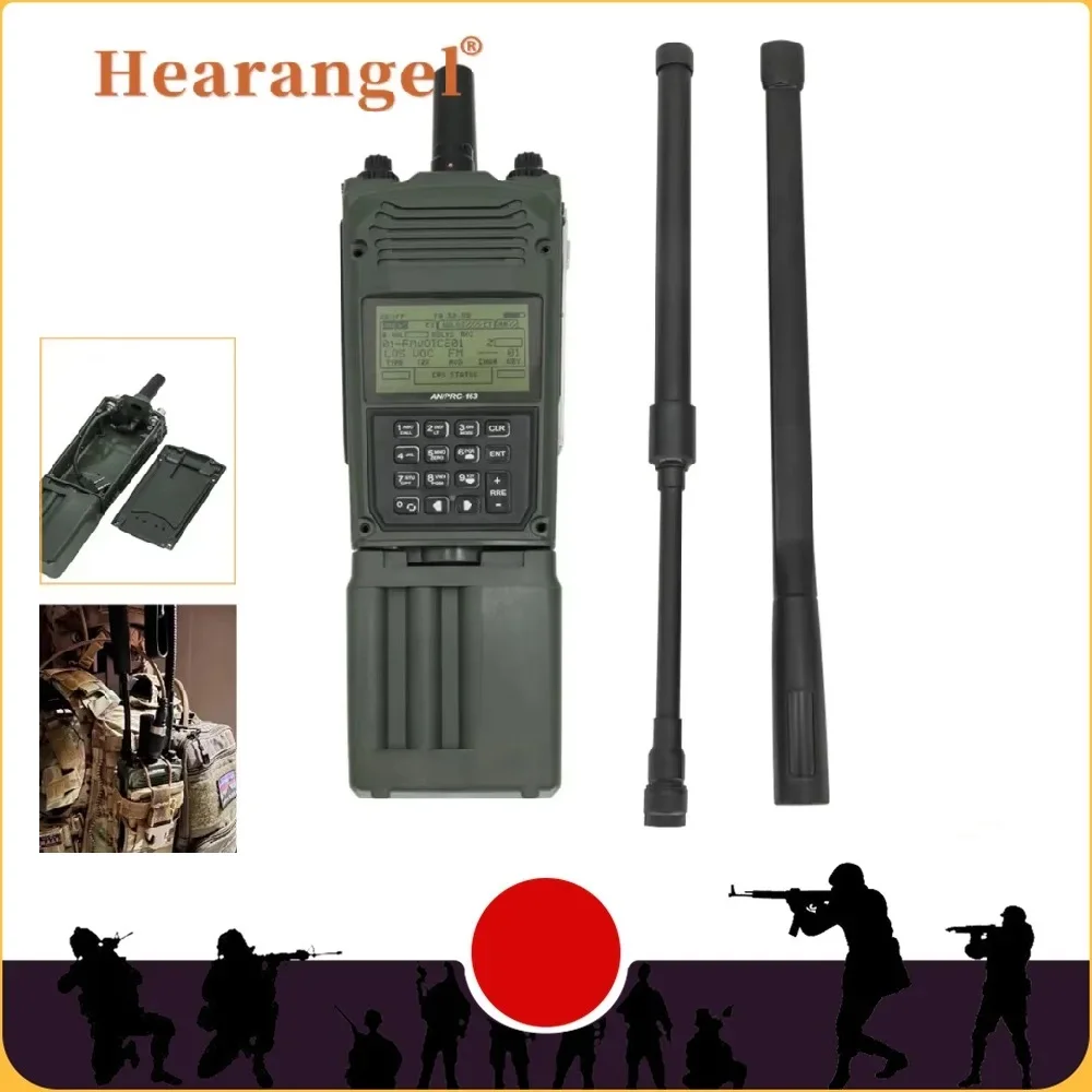 

Hearangel Tactical PRC-163 Harris Военная радиоманекен Virtual Box PRC 163 Нефункциональная модель рации для Baofeng UV5R