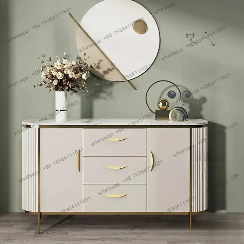 

smart home Fashion Display Living Room Cabinets Close Kitchen Drawer Storage Cabinets Ultra Thin Sideboard Armoire De Rangement