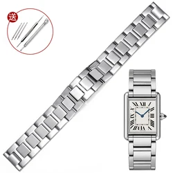 Precision Steel Watch Band Replacement Tank MustLondon Solo Series Solid Stainless  Watch Band 16/17.5/20/22/23mm