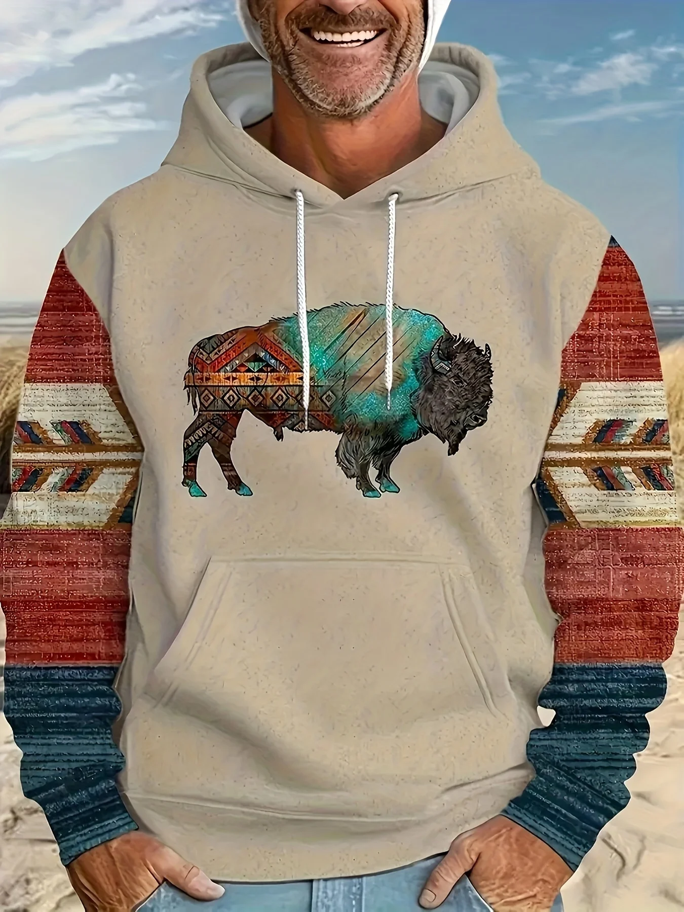 جديد مطبوعة للجنسين هوديس الجدة طباعة 3D Patternv مقنعين البلوز البلوز مع جيب هوديي الشارع الشهير فضفاضة مريحة #6