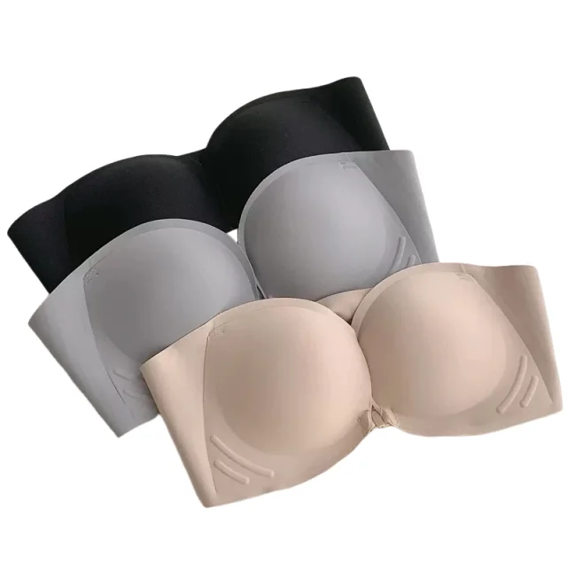 

KUCLUT Front Buckle Strapless Underwear for Women with Small Breasts Gathered Invisible Marks and Anti-slip Bra Sexy Sports Bra