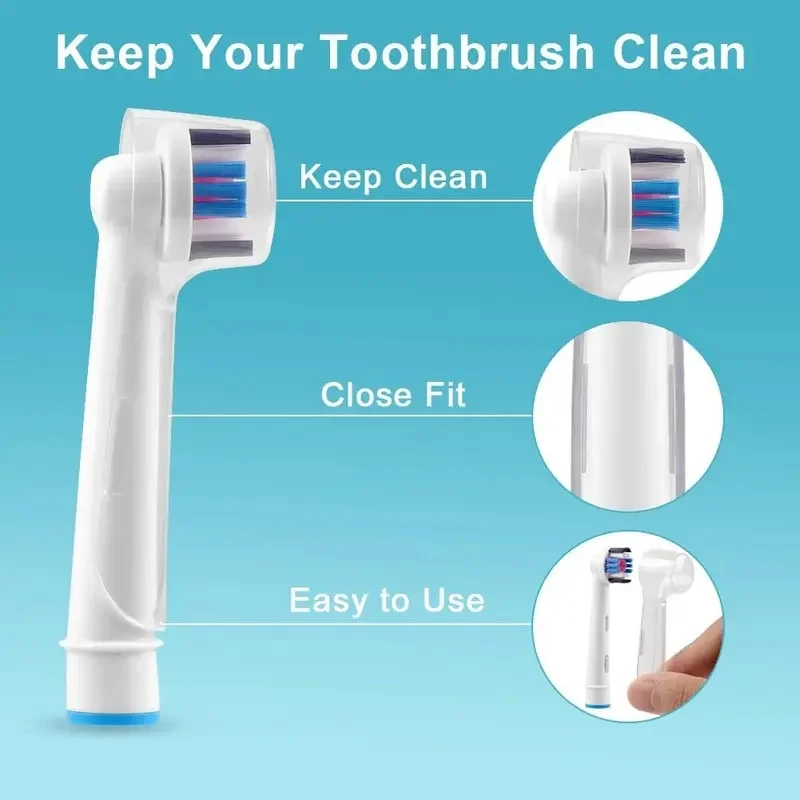 5-30Pc for Oral B Protective Cover for Braun Tooth Brush Heads Lid Stand Holder Electric Toothbrush Heads Keep Clean Travel Case - view 4