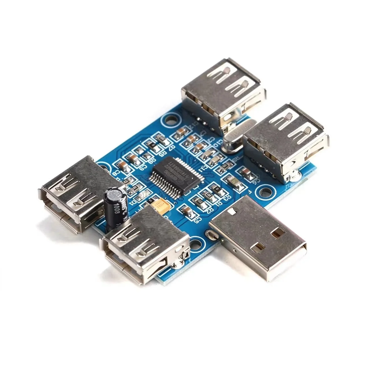 5pcs USB HUB USB2.0 Hub 4-Port Controller USB Extension Module USB2.0