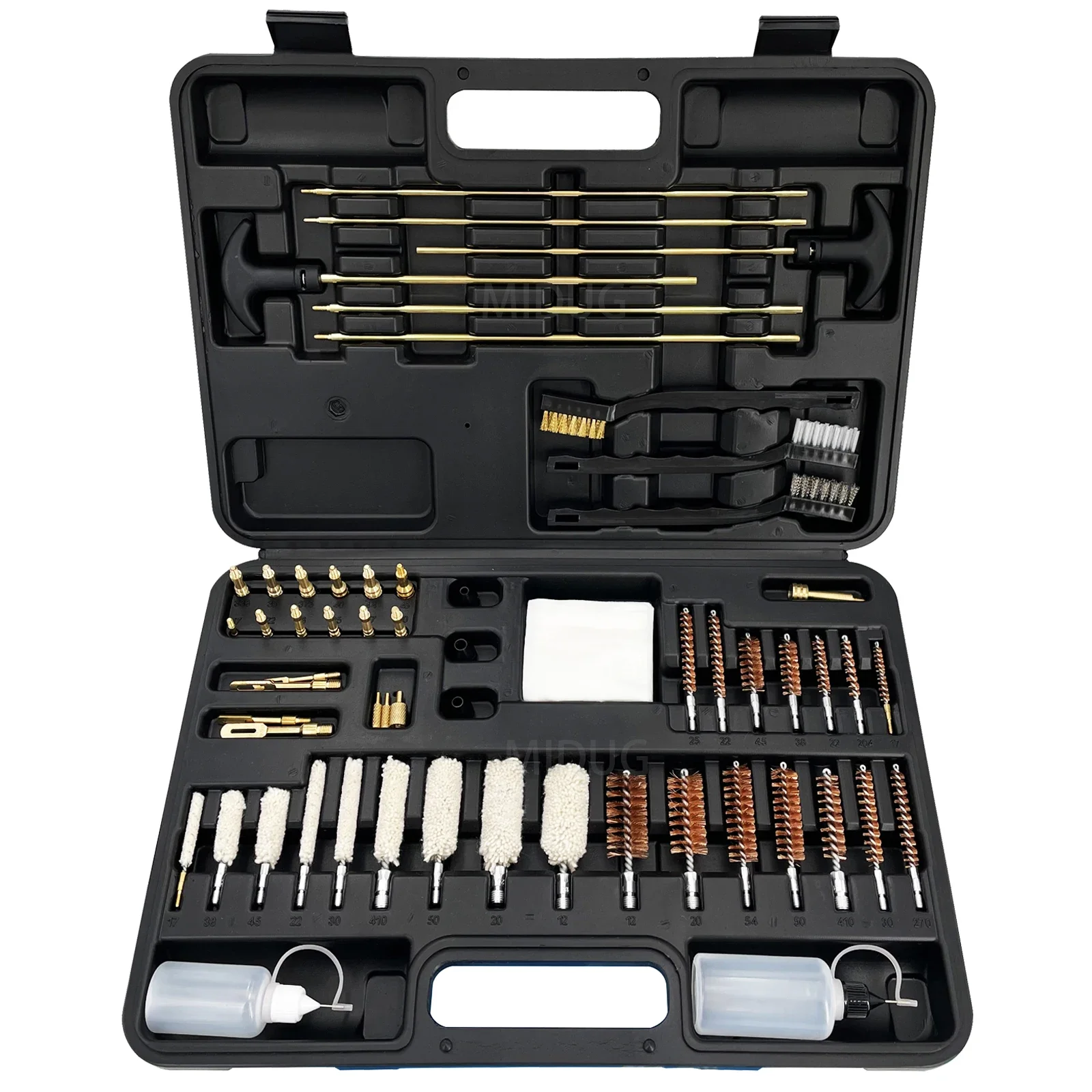 

Universal Gun Cleaning Kit Case Handgun Rifle Pistol Gun Brush Tool for Hunting, Shotgun, 9mm, 12 Gauge .40/.45 Caliber