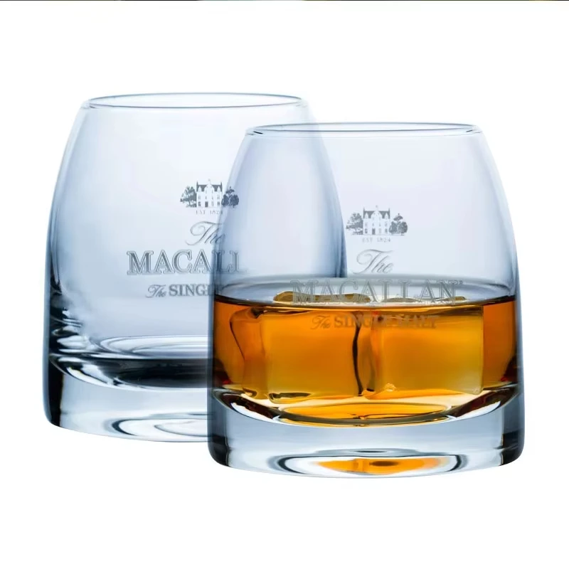 Macallan Exclusive Single Malt Whiskey Glass Crystal Wine Tumbler Vodka Cognac Brandy Snifter Gather Together Mouth Tasting Cup