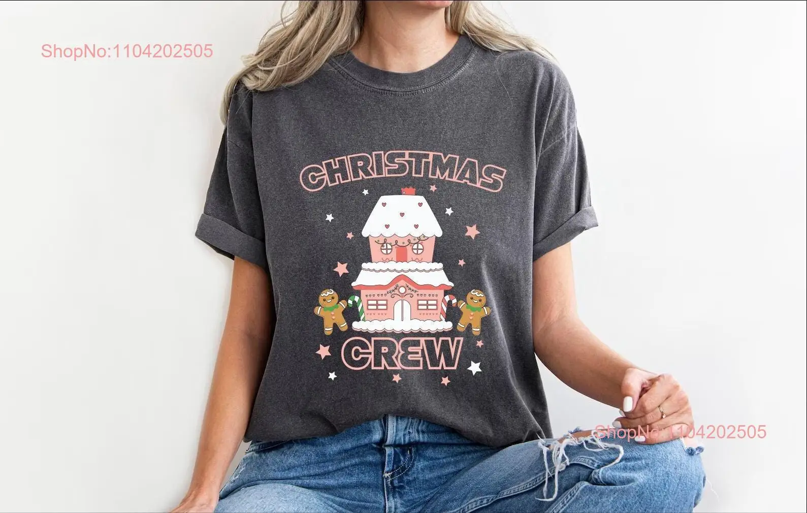 Christmas Crew T Shirt Family Toddler Holiday long or short sleeves