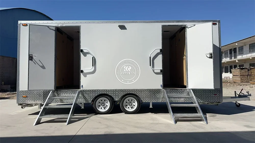 Remorque de toilettes Portable Standard australien, remorque de toilettes publiques, remorque de salle de bains de luxe Mobile pour les états-unis