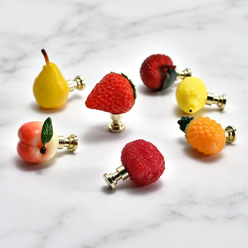 Strawberry Shaped Handle Cabinet Drawer New Cartoon Cute Simulation Fruit Furniture Cabinet Door Handle